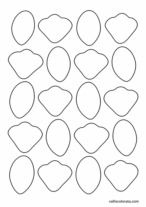 Falling Petals. A Gentle Patterns coloring page from Gentle Patterns. Download the branded PNG or A4 PDF.